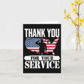 サンキューサービス退役軍人ソリュートパトリオット軍隊 カード (黄色い花)