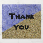 サンキューサーフアンドサンドビーチテーマ感謝 ビールラベル (シングルラベル)