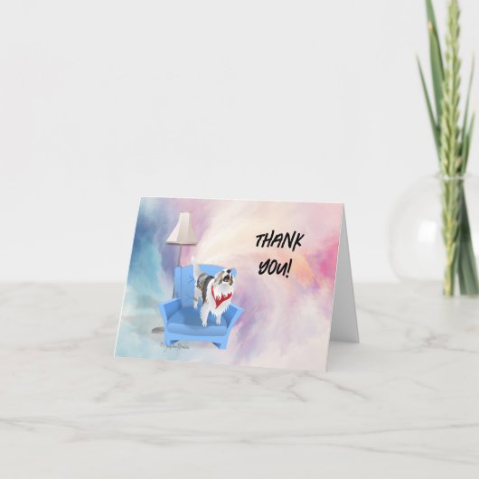 サンキューシェットランド・ シープドッグ犬 シーズンカード (正面)