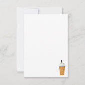 サンキューシックアイスコーヒートレンディーピンク サンキューカード (裏面)