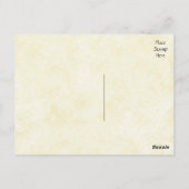 サンキューシャビーシックヴィンテージタンポストカード ポストカード (裏面)