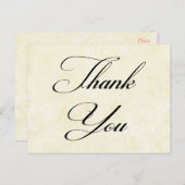 サンキューシャビーシックヴィンテージタンポストカード ポストカード (正面/裏面)