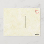 サンキューシャビーシックヴィンテージタンポストカード ポストカード (裏面)