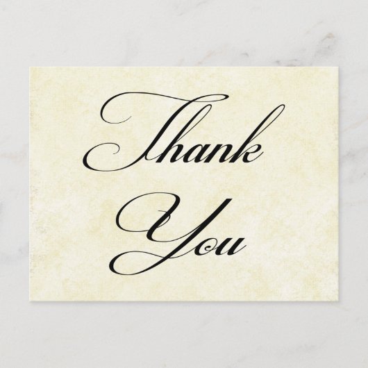 サンキューシャビーシックヴィンテージタンポストカード ポストカード (正面)
