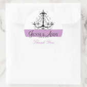 サンキューシャンデリア名結婚式の引き出物鎌 ラウンドシール (バッグ)