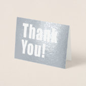 サンキューシルバーデコーカスタムル文字 箔カード (正面)