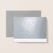 サンキューシルバーデコーカスタムル文字 箔カード (裏面封筒付き)