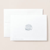 サンキューシルバー 箔カード (裏面封筒付き)