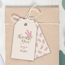 サンキューシンプルワイルドフラワーかわいらしピンク植物学