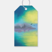 サンキューシーニックマウンテンレイクランドスケープ ギフトタグ (裏面)