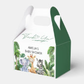 サンキュージャングルサファリ赤ちゃんシャワー フェイバーボックス (正面サイド)