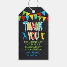 サンキュージャンプパーティープライマリカラーメッセージカード ギフトタグ