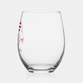 サンキュージョーバイデン氏記念 ステムなしワイングラス (左)