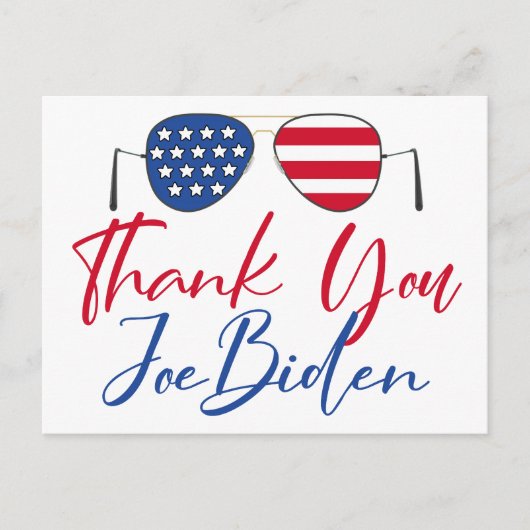 サンキュージョーバイデン氏 ポストカード (正面)