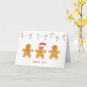 サンキュージンジャーブレッドマン カード (黄色い花)