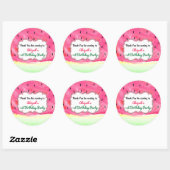 サンキュースイカ党お気に入りシールラベル ラウンドシール (シート)