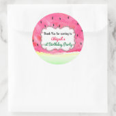 サンキュースイカ党お気に入りシールラベル ラウンドシール (バッグ)