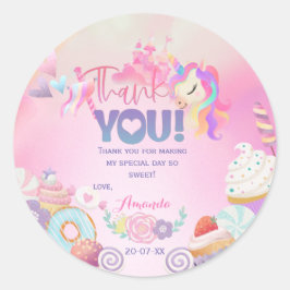 サンキュースイーツ誕生日ギフトラベル ラウンドシール