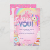 サンキュースイーツ誕生日 サンキューカード (正面/裏面)