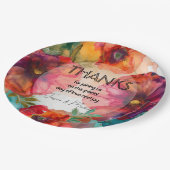 サンキュースカーレットペタルエレガンス ペーパープレート (アングル)