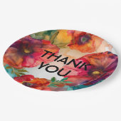 サンキュースカーレットペタルエレガンス ペーパープレート (アングル)