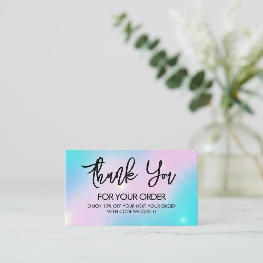 サンキュースターズトレンディー名刺 名刺 (スタンド正面)