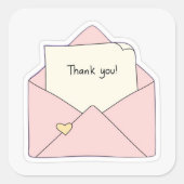 サンキューステッカー スクエアシール (正面)