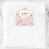 サンキューステッカー スクエアシール (バッグ)