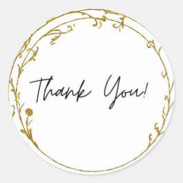サンキューステッカー ラウンドシール