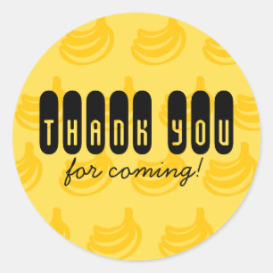 サンキューステッカーBananas ラウンドシール
