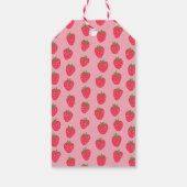 サンキューストロベリーベビーガールシャワーメッセージカード ギフトタグ (裏面)