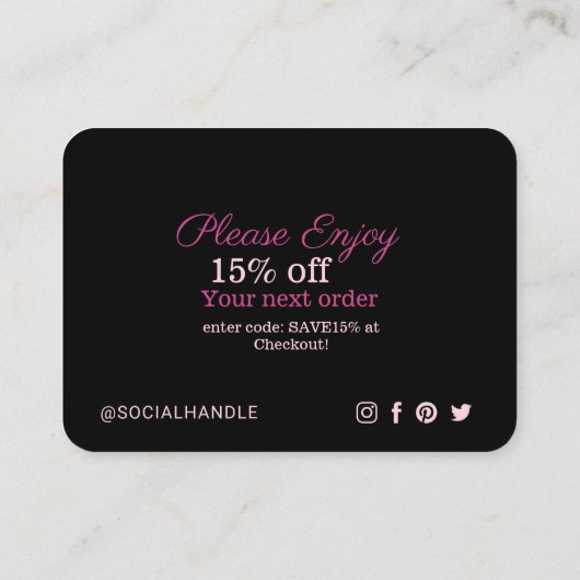 サンキュースナップ、ラベル&共有ソーシャルメディアカメラ エンクロージャーカード (裏面)