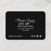 サンキュースナップ、ラベル&共有ソーシャルメディアカメラ エンクロージャーカード (裏面)