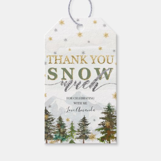 サンキュースノーマートパーティーギフトラベル ギフトタグ (正面)