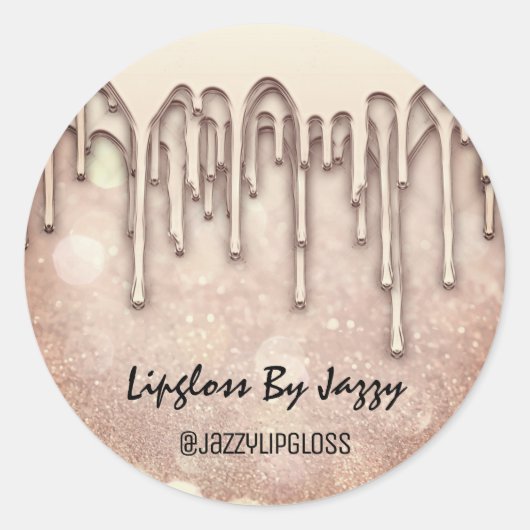 サンキュースモールビジネスパッケージバラ金ゴールドドリップ ラウンドシール (正面)