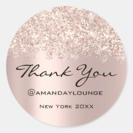 サンキュースモールビジネス紙吹雪バラInstagra ラウンドシール