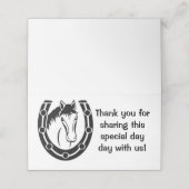 サンキューズブ結婚ラックホースシューウェスタン プレイスカード (外部開封)