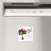 サンキューズ結婚ブーケフラワー結婚式の引き出物 マグネット (インサイチュ (食洗機))