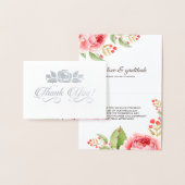 サンキューズ結婚ロマンチックバララグジュアリー 箔カード (ディスプレー)