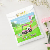 サンキューセカンドバースデー水玉模様ピンクゴガーリールフ フェイバーバッグ (封をした状態)