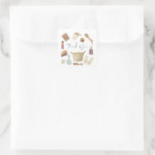 サンキューセルフ気に封筒用シール スクエアシール (バッグ)