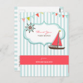 サンキューセーリング誕生日はがき ポストカード (正面/裏面)