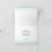 サンキューセーリング誕生日折り畳みカード サンキューカード (内部)