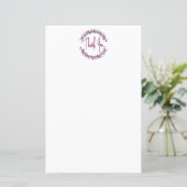 サンキュータイポグラフィシックパープルリーフリース (スタンド正面)