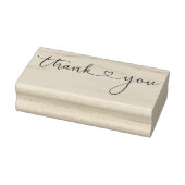 サンキュータイポグラフィシンプルスタイリッシュハート ラバースタンプ (スタンプ)