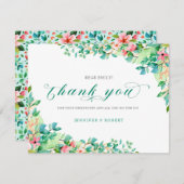 サンキュータイポグラフィシーサイド縁ど花 サンキューカード (正面/裏面)