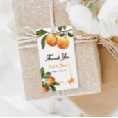 サンキュータグ | オレンジのギフトタグ | ベビーシャワータグ ギフトタグ