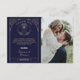 サンキュータロットムーンクリスタルハートウェディングカード エンクロージャーカード
