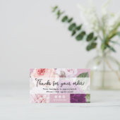 サンキューダスティメイヴヴィンテージバラフローラ割引 名刺 (スタンド正面)