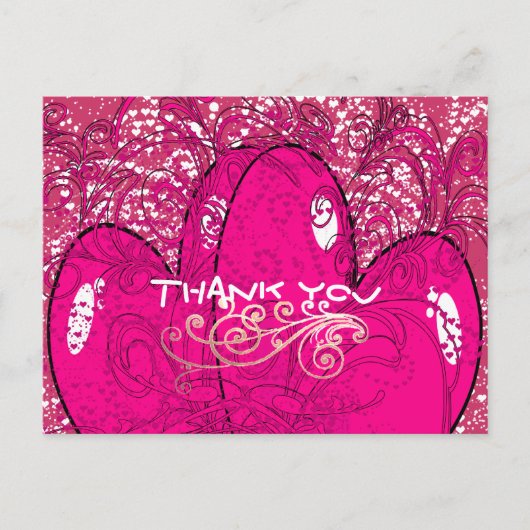 サンキューダブルハート ポストカード (正面)